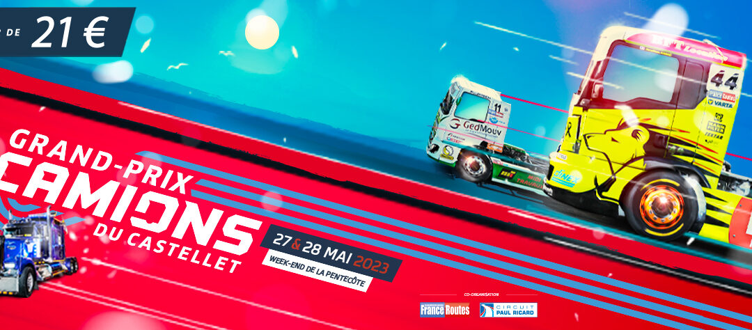 Affiche officielle du Grand-Prix Camions du Castellet 2023