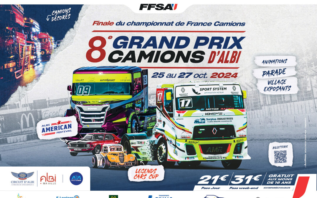 Affiche GP Camions d’Albi 2024